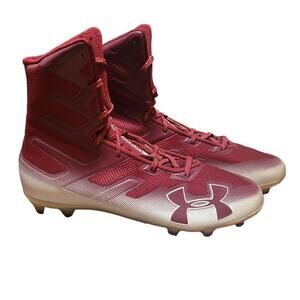 Under Armour Highlight MC Football Cleats Red Mens 14 EUC